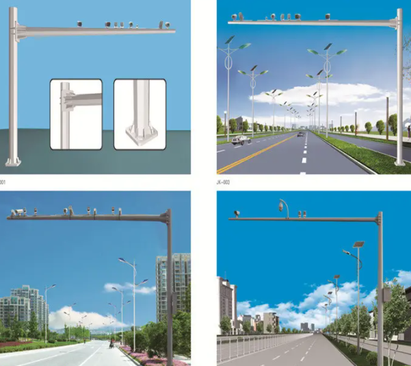 交通電子警察監(jiān)控桿有哪些類(lèi)型，如何識(shí)別？